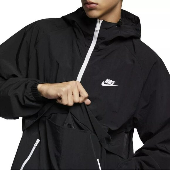 Nike Men's NSW Retro Hooded Woven Anorak Jacket - Picture 15 of 16